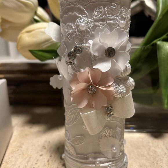 velas de bautizo Candle set for baptism - Picture 2 of 3